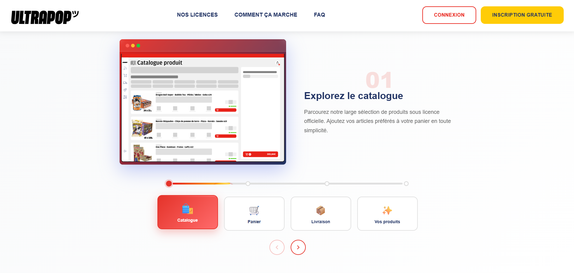 ULTRAPOP Pro — extranet B2B pour revendeurs